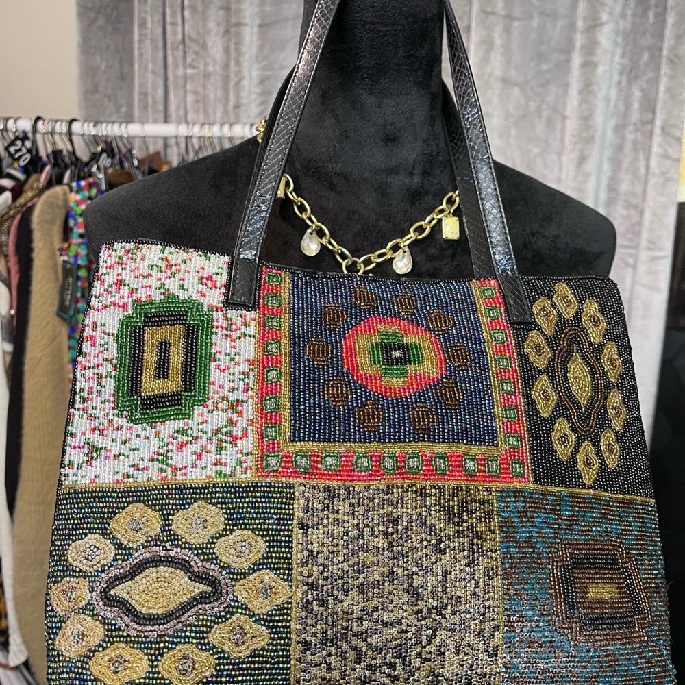 Vintage fully Beaded Bag